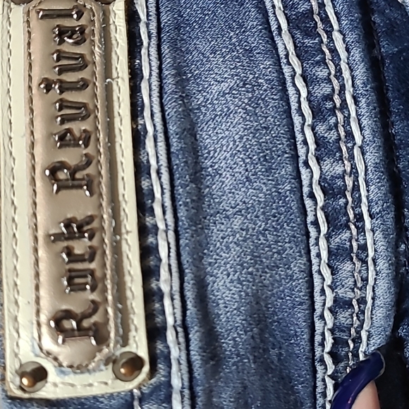 ROCK REVIVAL SHAYLEE RHINESTONES EASY-FIT SKINNY DENIM JEAN - Picture 3 of 16